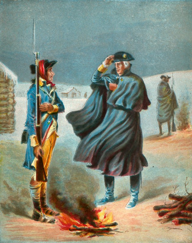 Winter at Valley Forge by English School