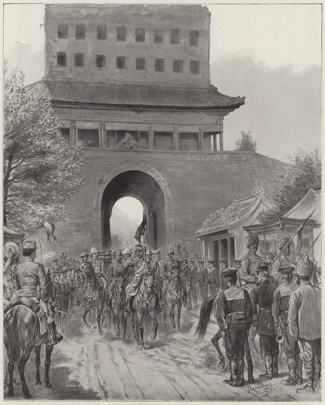 With the Allied Forces in China by English School