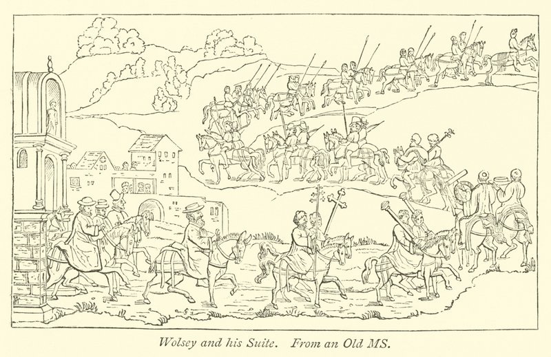 Wolsey and his Suite by English School
