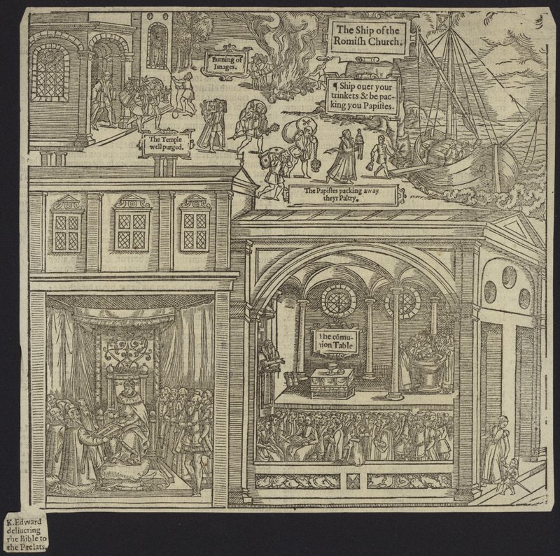 Woodcut from Foxes Book of Martyrs by English School