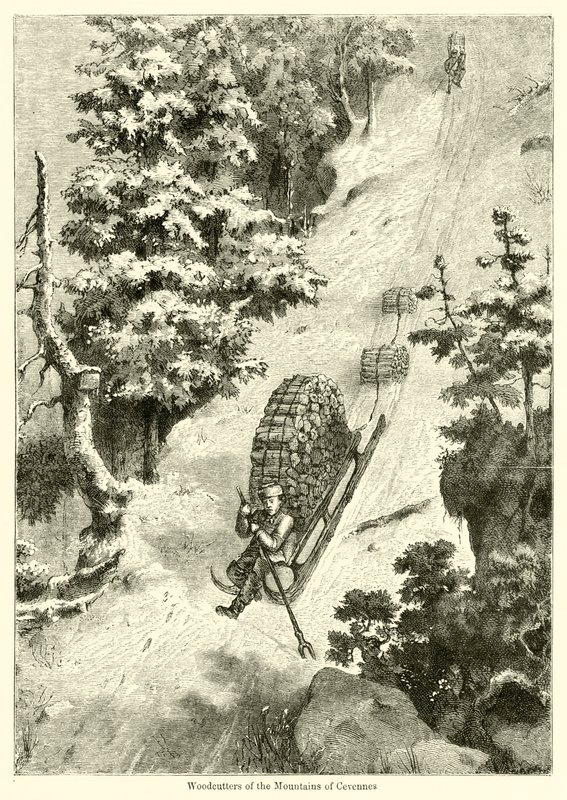 Woodcutters of the Mountains of Cevennes by English School