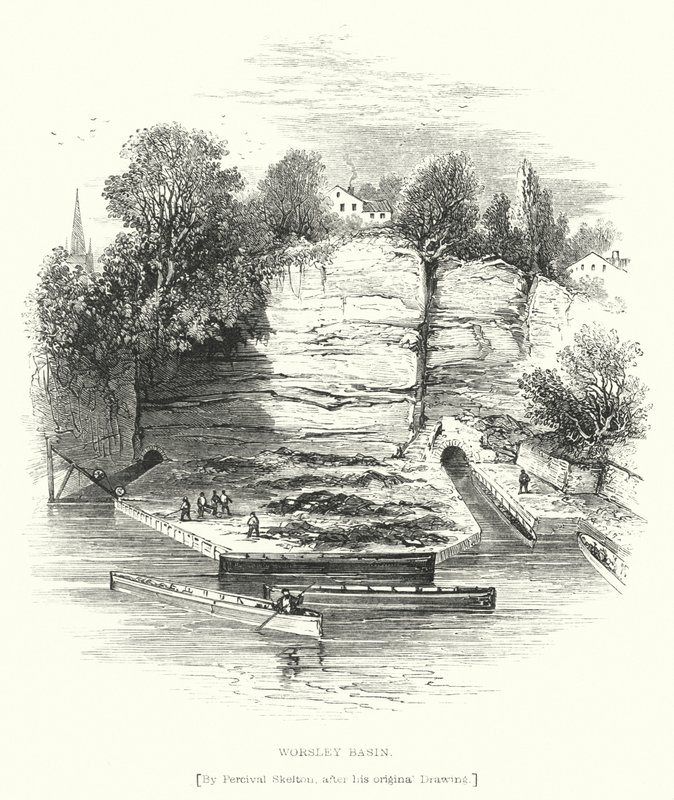 Worsley Basin by English School