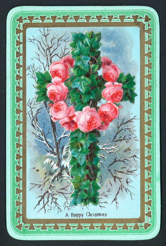 Wreath and Cross by English School