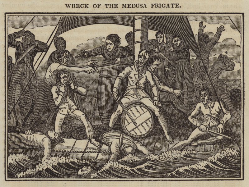 Wreck of the Medusa Frigate by English School