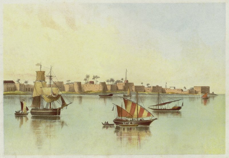 Zanzibar from the Sea by English School