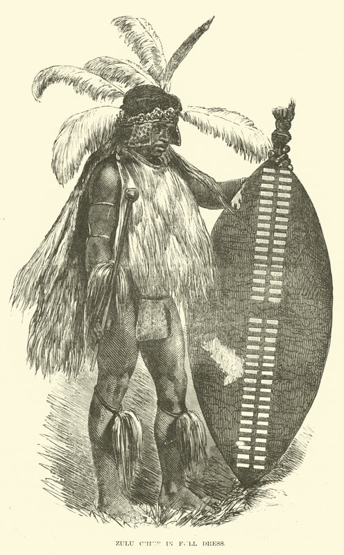 Zulu Chief in Full Dress by English School