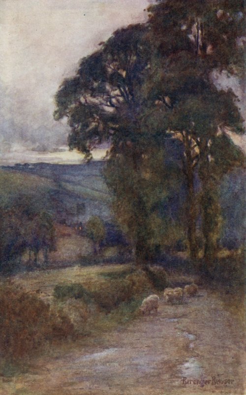 The Shadowed Roadway by Ernest Benger or Berenger