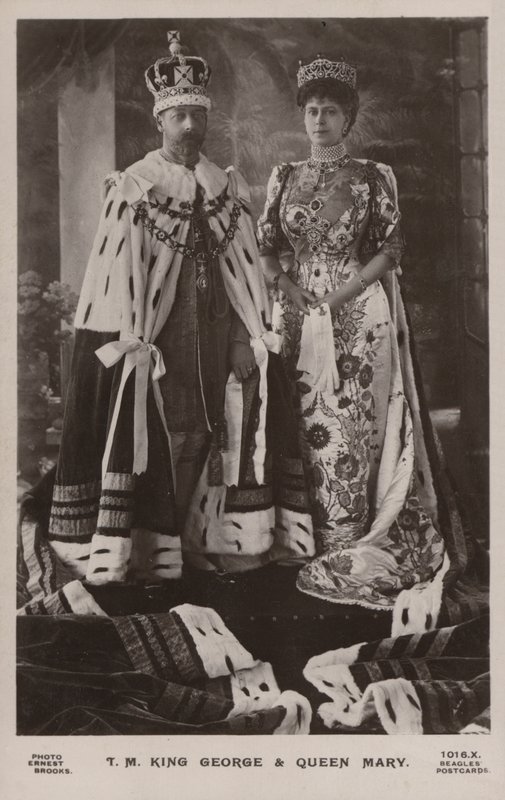 King George V and Queen Mary by Ernest Brooks