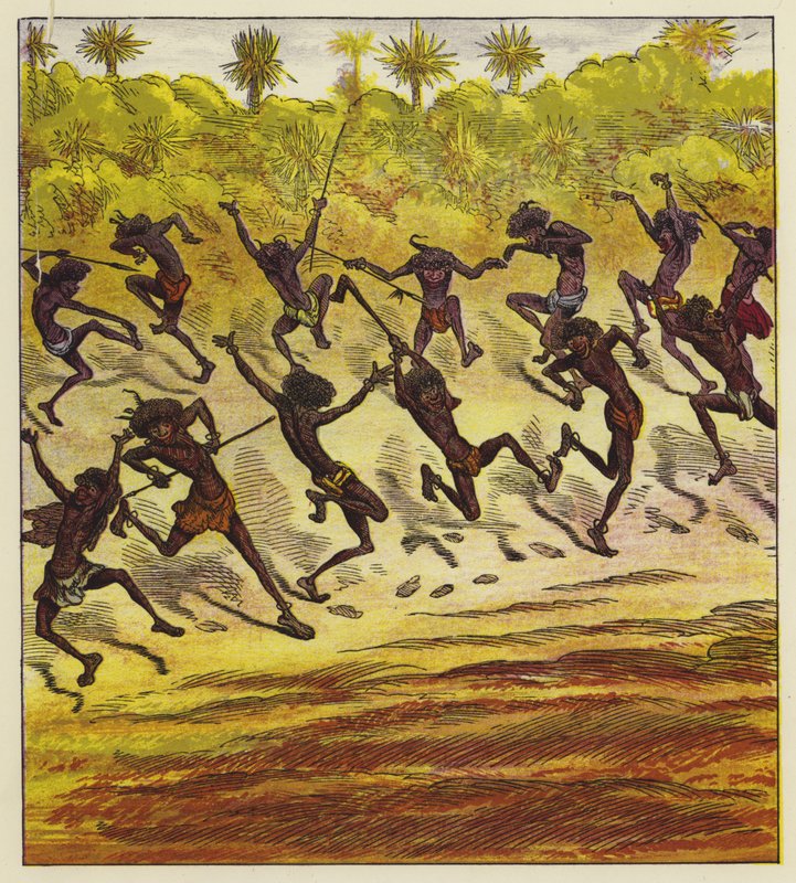Cannibals Dancing by Ernest Henry Griset