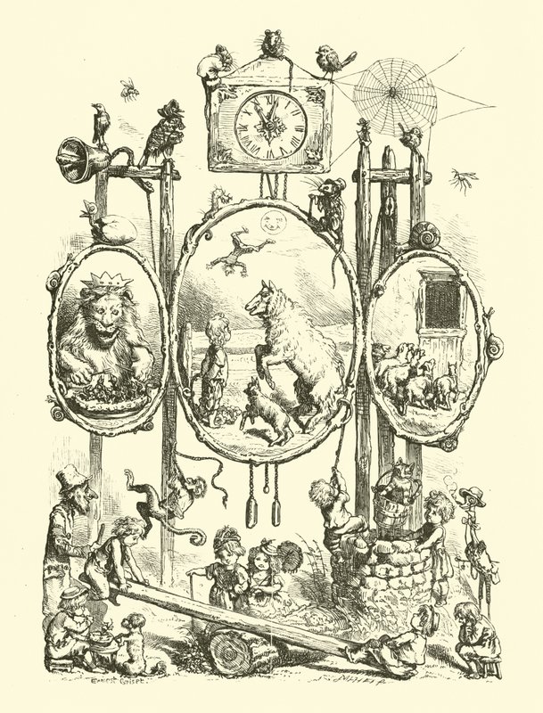 National Nursery Rhymes, Frontispiece by Ernest Henry Griset