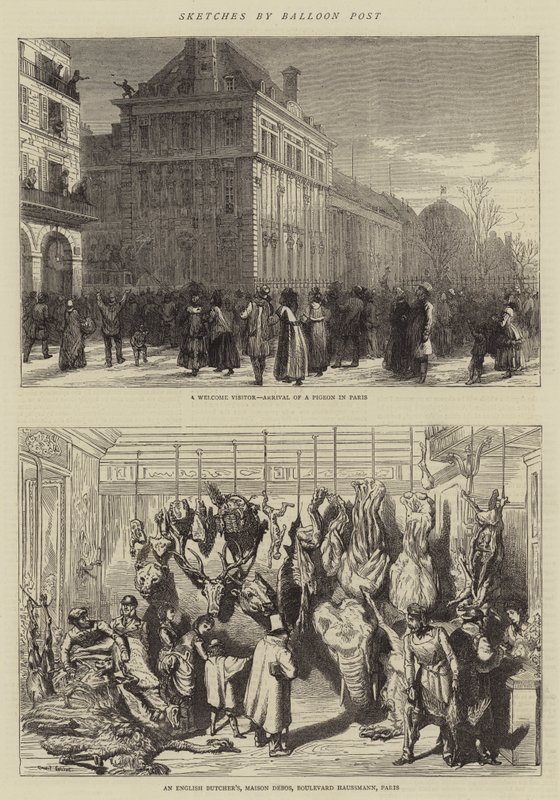 Sketches by Balloon Post by Ernest Henry Griset