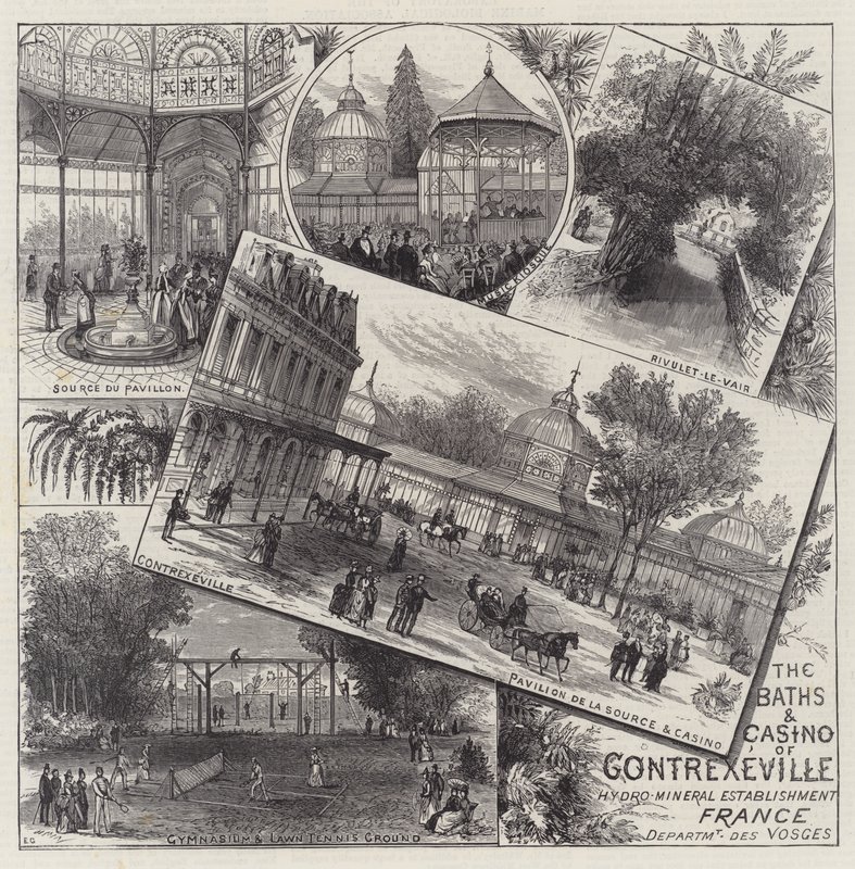 The Baths and Casino of Contrexeville by Ernest Henry Griset