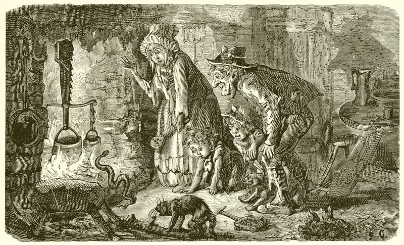 The Countryman and the Snake by Ernest Henry Griset
