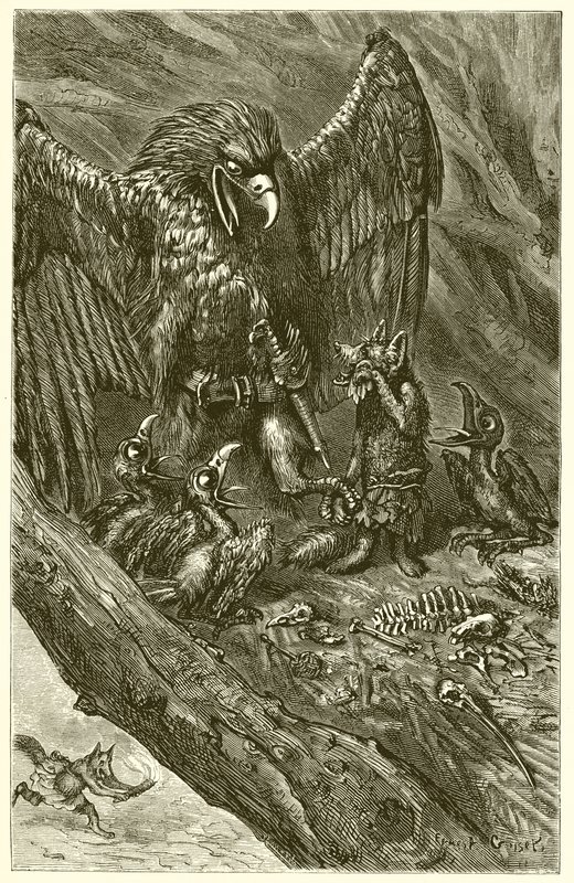 The Eagle and the Fox by Ernest Henry Griset