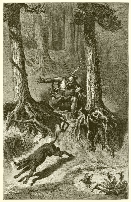 The Old Hound by Ernest Henry Griset