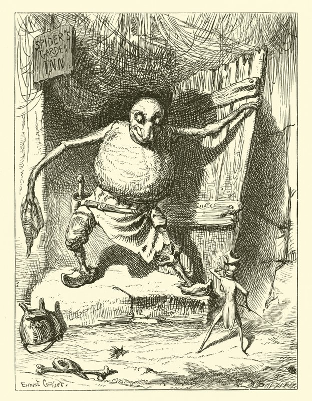 The Spider and the Fly by Ernest Henry Griset