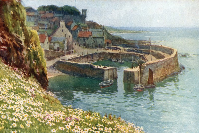 Crail Harbour by Ernest William Haslehust