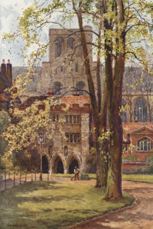 Entrance to the Deanery by Ernest William Haslehust