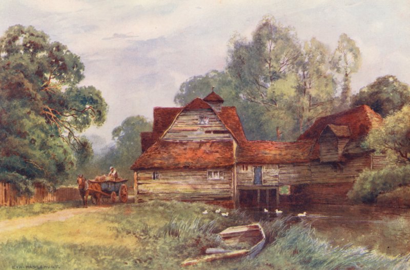 River Thames: Mapledurham Mill by Ernest William Haslehust
