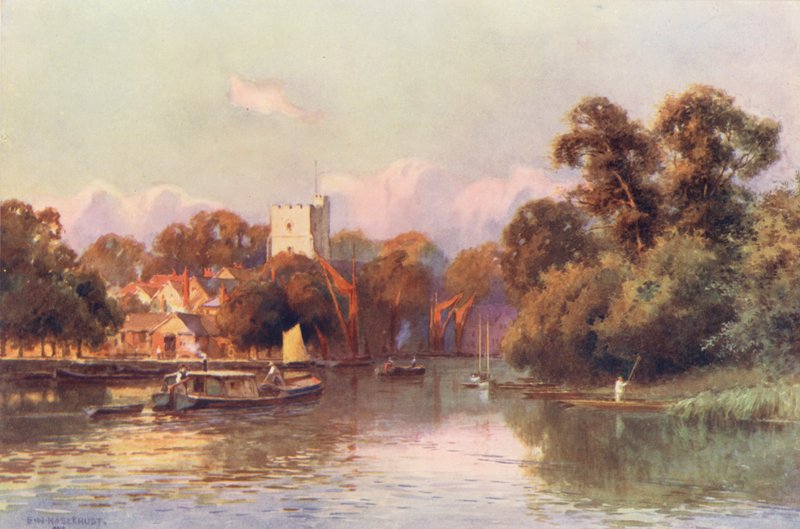 River Thames: Twickenham by Ernest William Haslehust