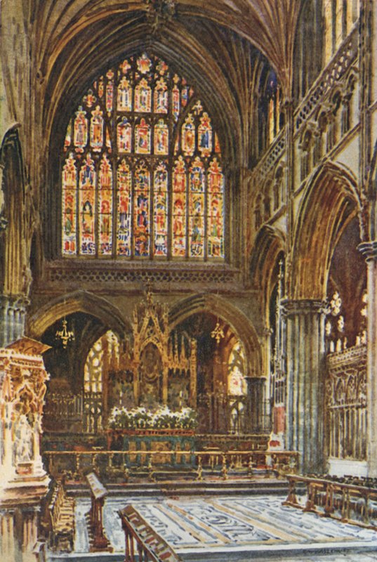 The Sanctuary, Exeter Cathedral by Ernest William Haslehust