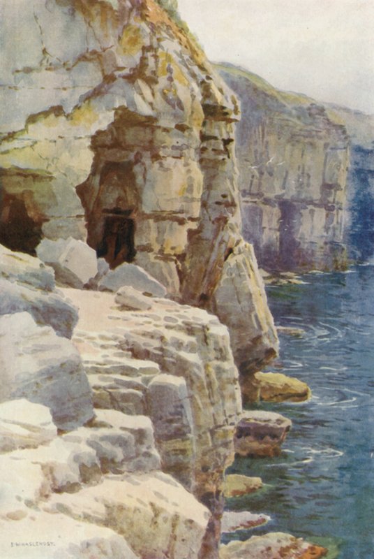Tilly Whim Caves, Swanage by Ernest William Haslehust