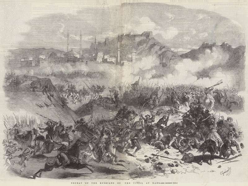 Defeat of the Russians by the Turks, at Kars by Eugen von Guerard