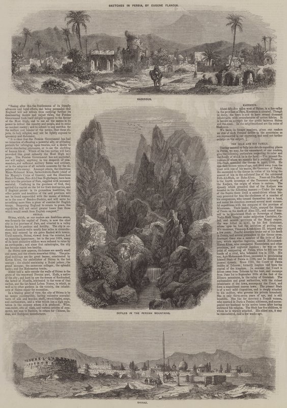 Sketches in Persia by Eugene Flandin