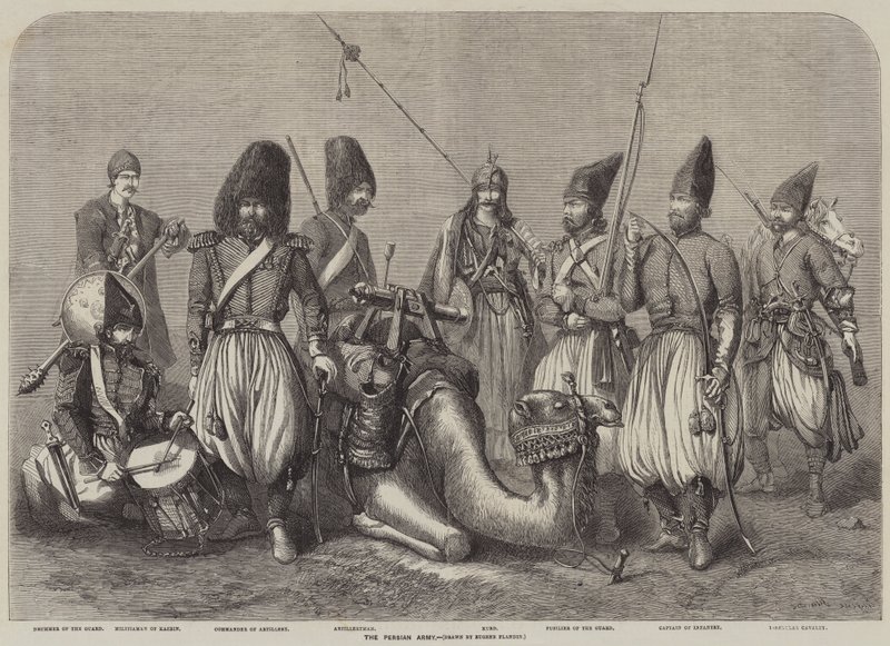 The Persian Army by Eugene Flandin