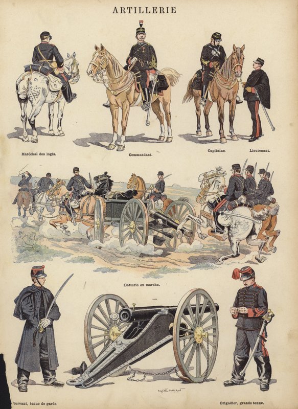 Artillery of the French army by Eugene Chaperon