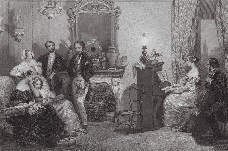 A Family Concert by Eugene Louis (after) Lami
