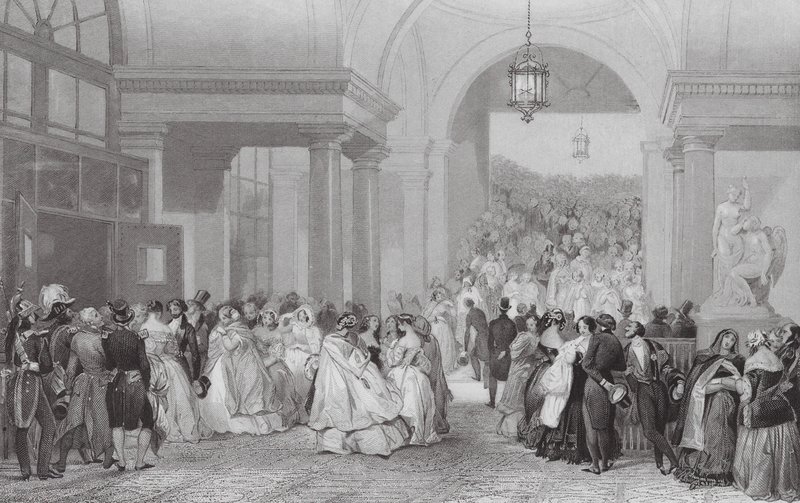 Leaving the Opera by Eugene Louis (after) Lami