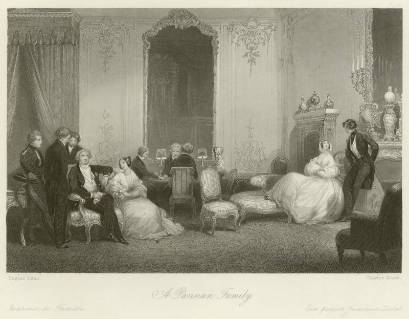 A Parisian Family by Eugene Louis Lami