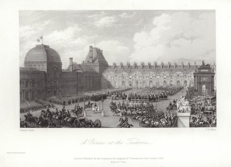 A Review at the Tuileries by Eugene Louis Lami