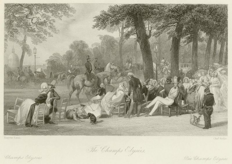 The Champs Elysees by Eugene Louis Lami