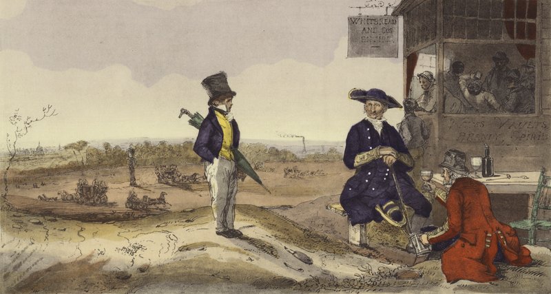 Approaches to London by Eugene Louis after Lami
