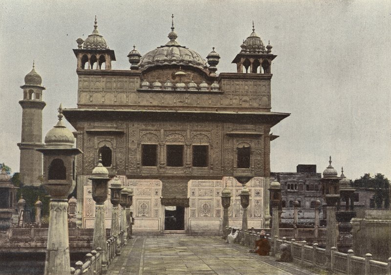 Amritsar, Facade of the Golden Temple by European Photographer