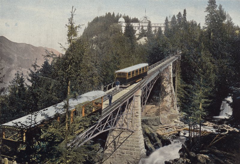 Giersbach Railway and Waterfall by European Photographer