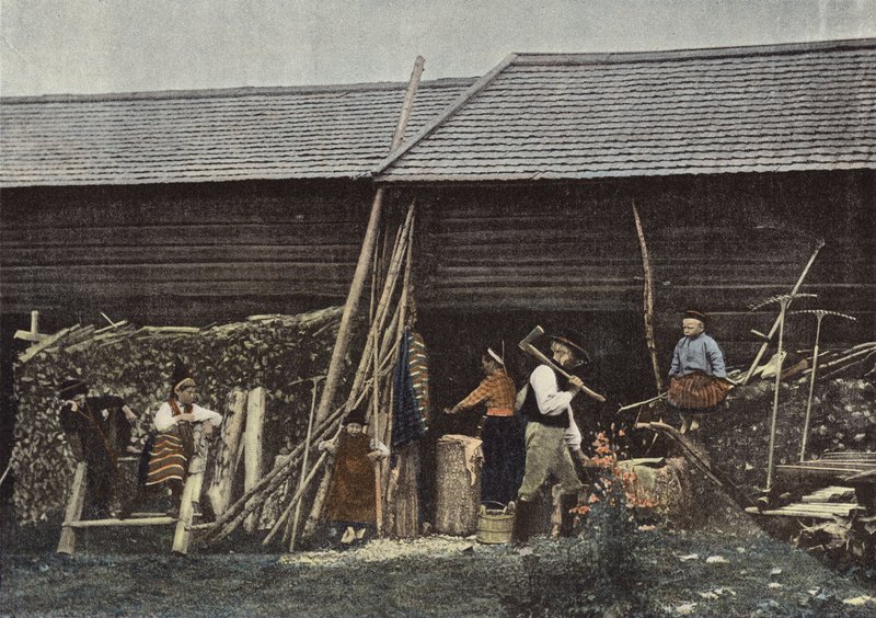 Exterior of a House in Dalecarlia, Sweden by European Photographer