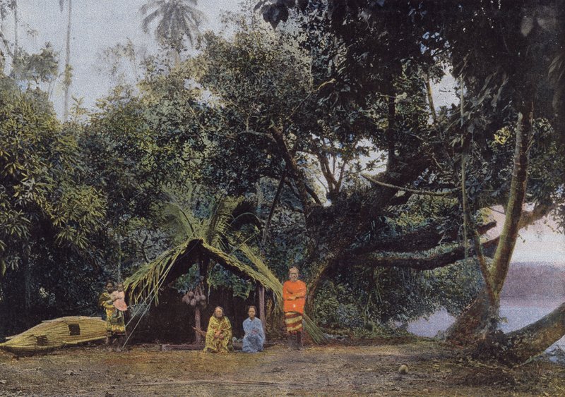 Indigenous Hut by European Photographer