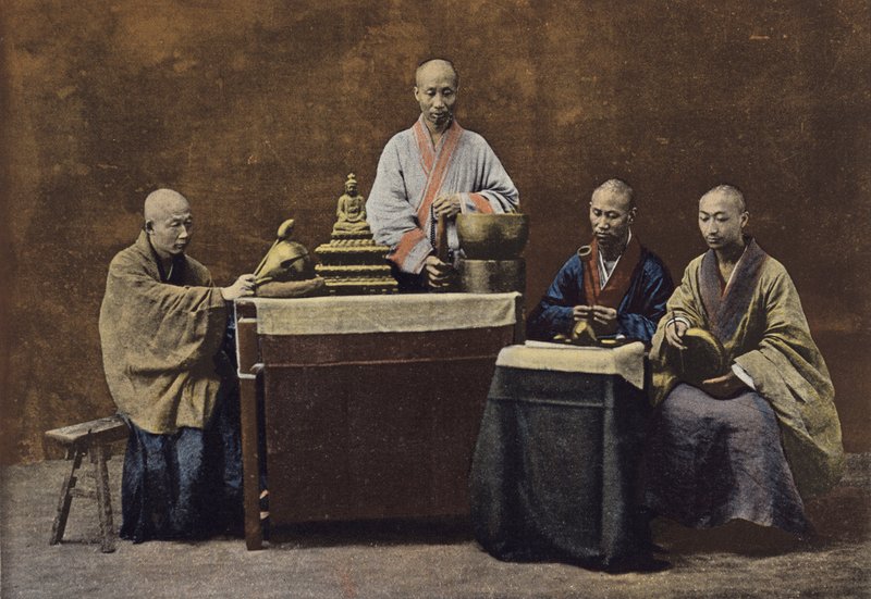 Group of Bonzes by European Photographer