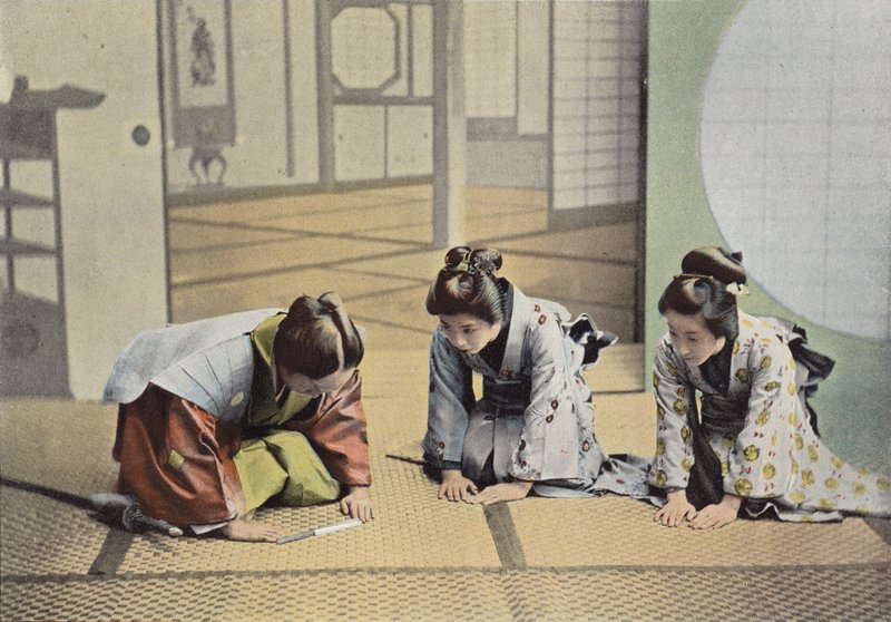 Ceremonial Visit in Japan by European Photographer