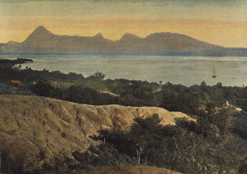 View of Papeete from Mount Paiere by European Photographer