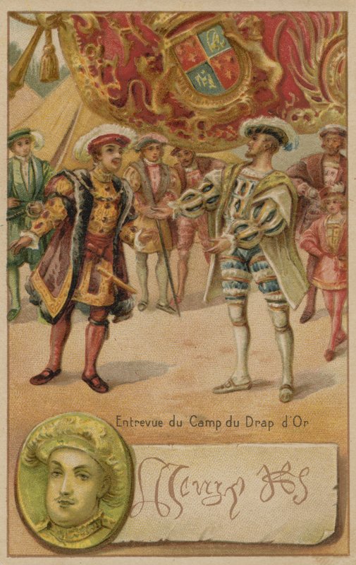 Meeting of Henry VIII of England and Francis I of France at the Field of the Cloth of Gold, 1520 by European School