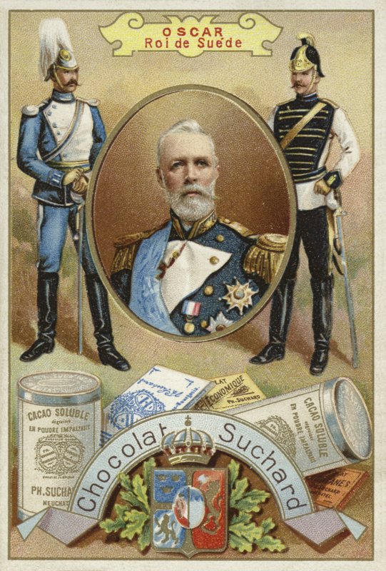 Oscar II, King of Sweden by European School
