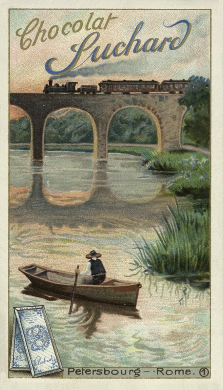 Railway between St Petersburg and Rome by European School