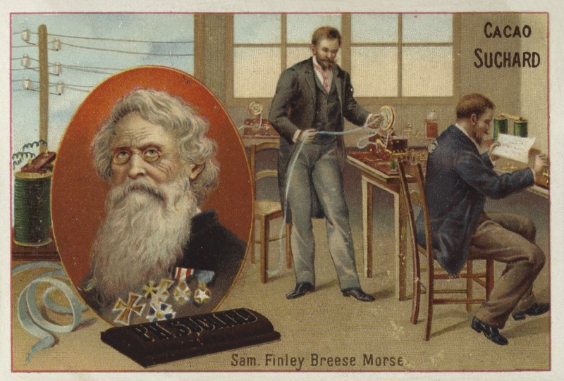 Samuel Morse, American inventor and telegraphy pioneer by European School