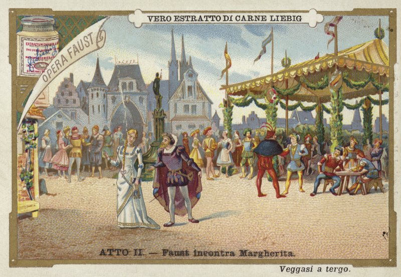 Scene from Faust, an Opera by Charles Gounod by European School