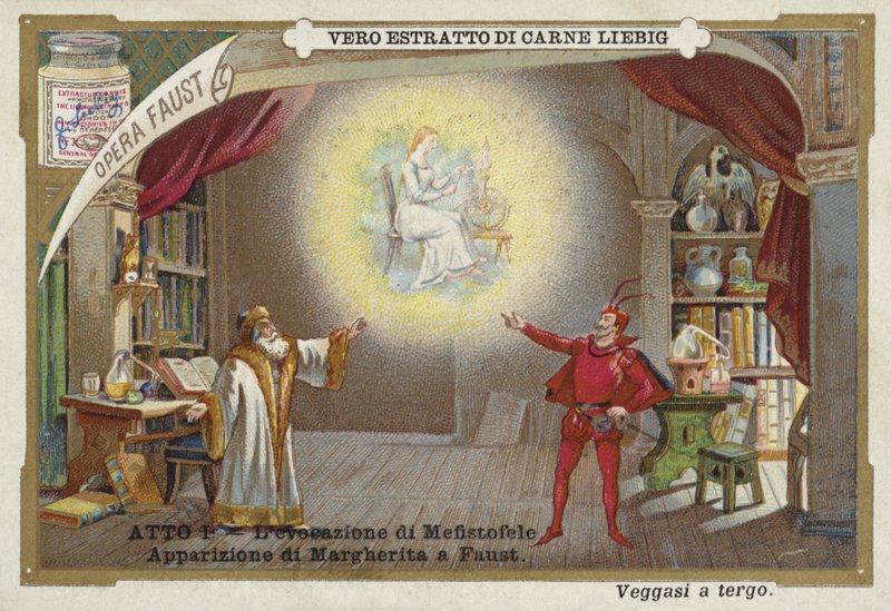 Scene from Faust, an Opera by Charles Gounod by European School