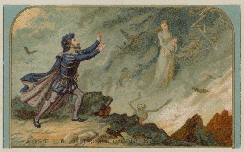 Scene from Faust: the apparition of the Brocken by European School